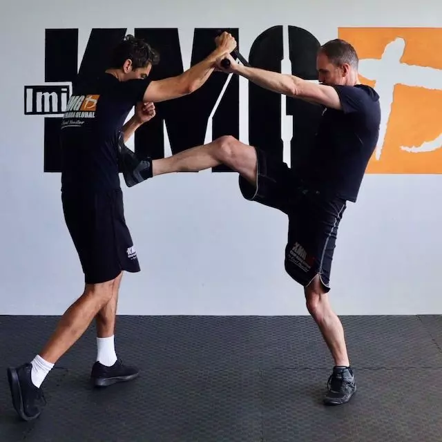 Aaron and Bradley Jones training Krav Maga in Auckland