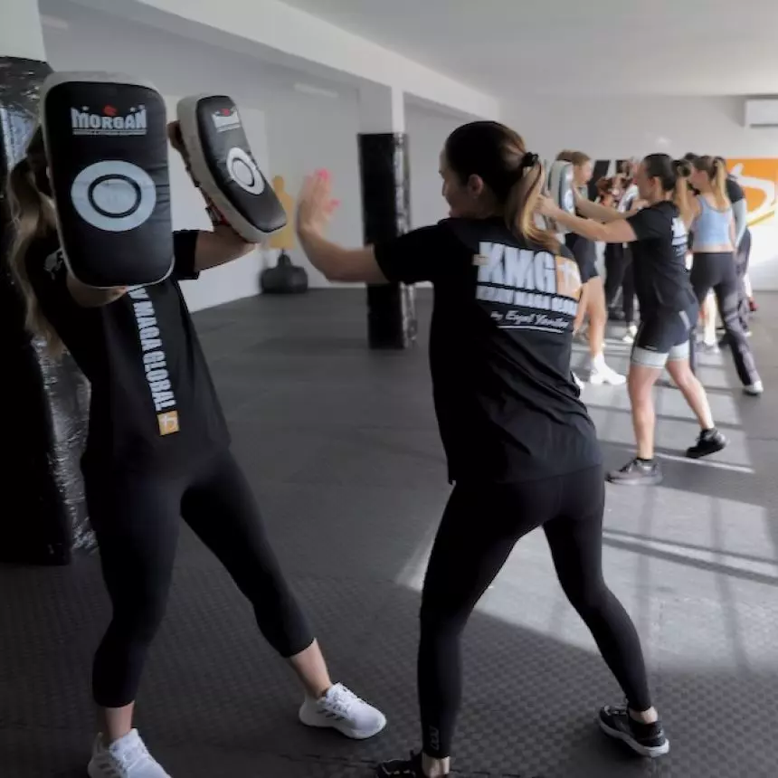 Women training practical Krav Maga self-defence in New Zealand