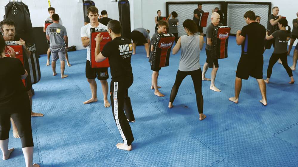 Students training Krav Maga at KMG Hastings